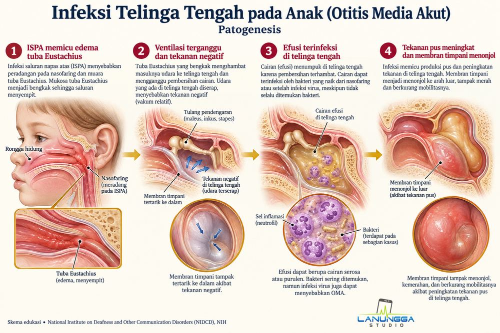 Infeksi Telinga Tengah pada Anak (Otitis Media Akut)