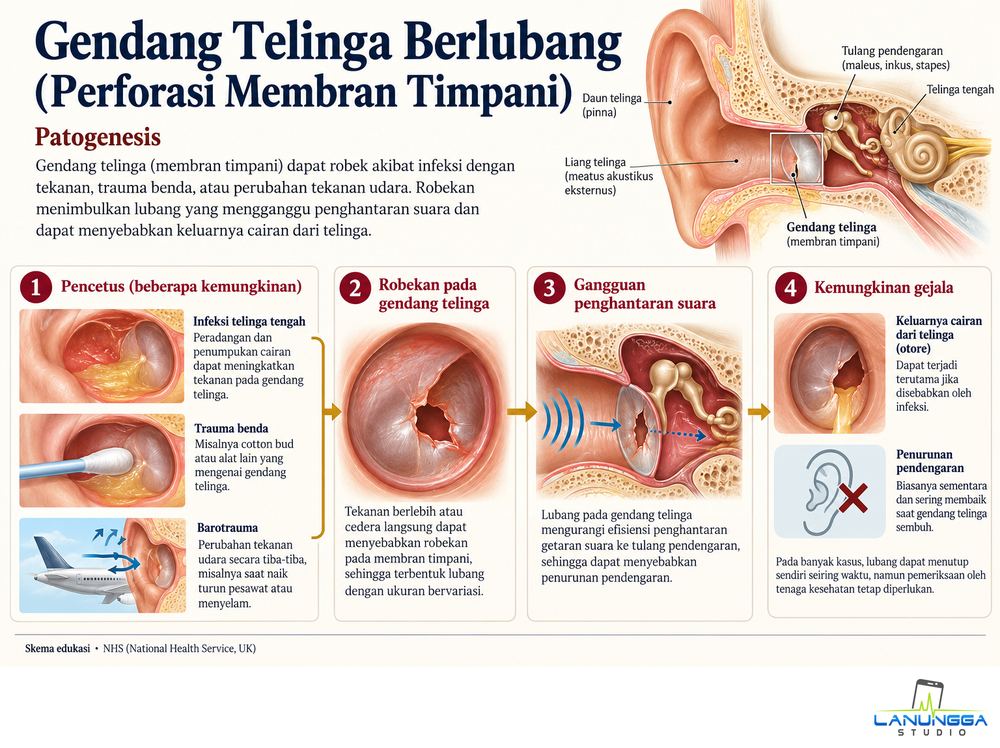 Gendang Telinga Berlubang (Perforasi Membran Timpani)