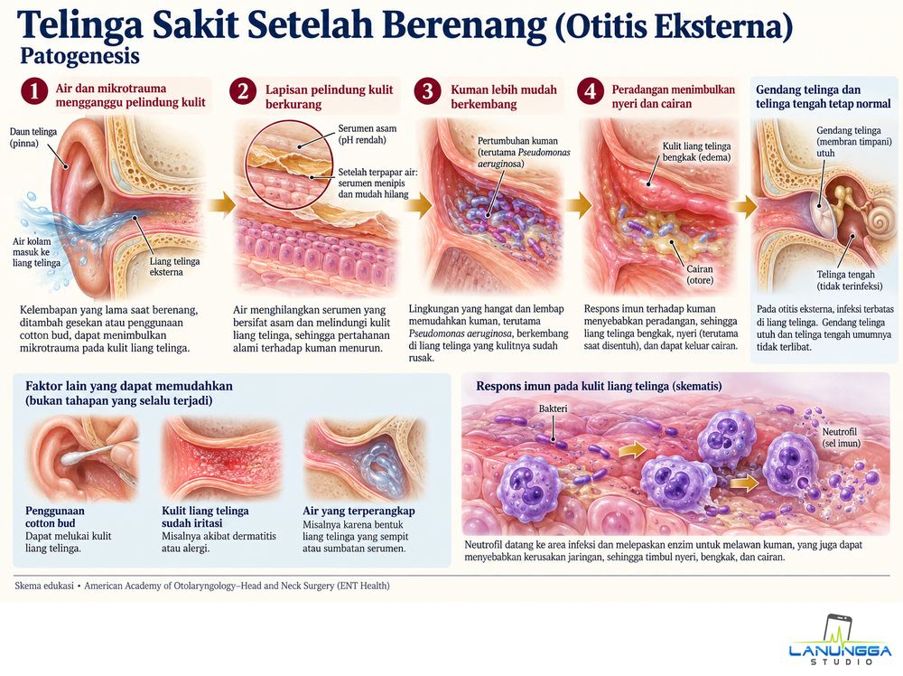 Telinga Sakit Setelah Berenang (Otitis Eksterna)