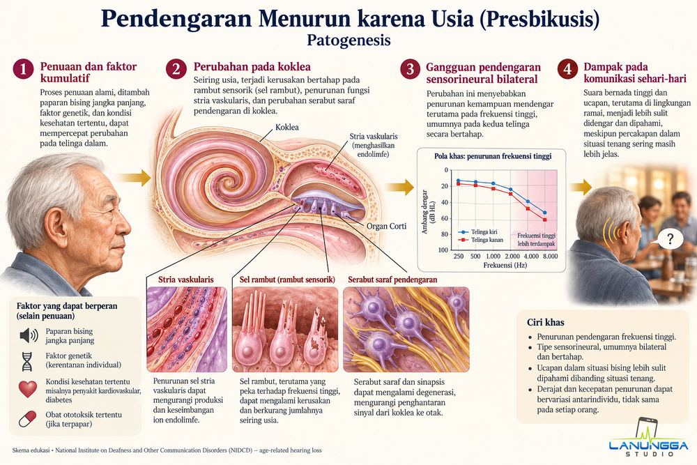 Pendengaran Menurun karena Usia (Presbikusis)
