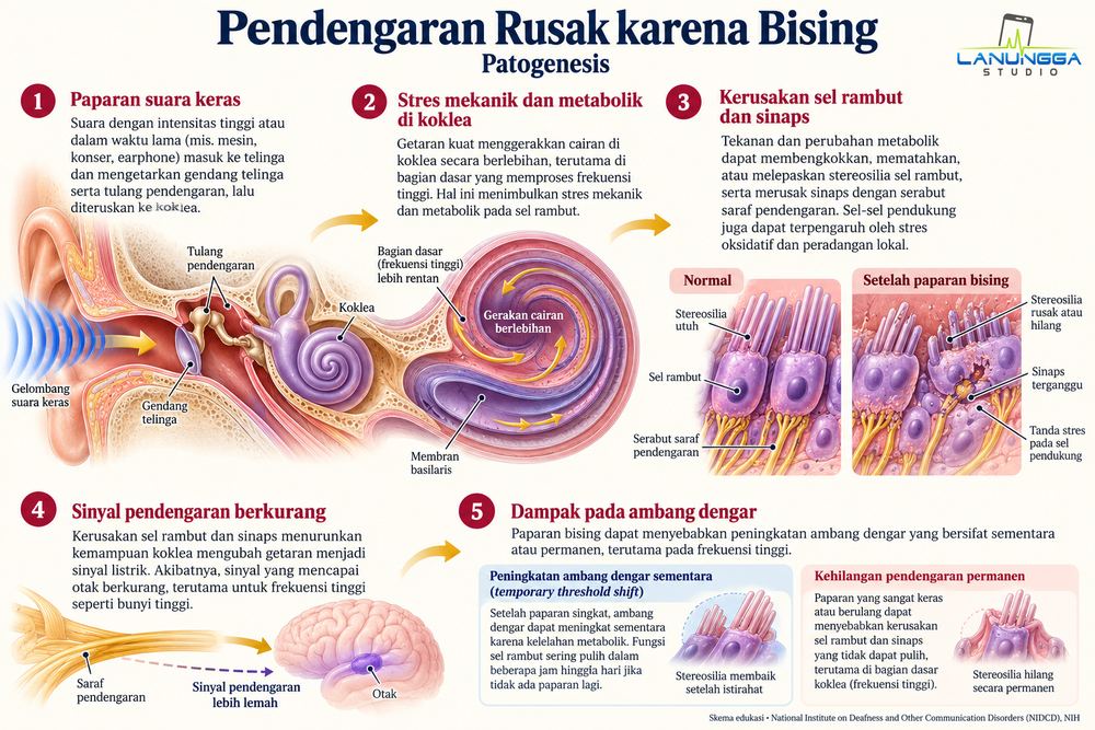 Pendengaran Rusak karena Bising