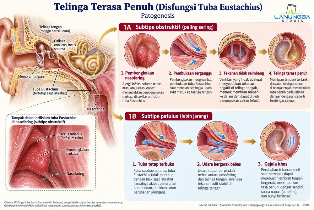 Telinga Terasa Penuh (Disfungsi Tuba Eustachius)