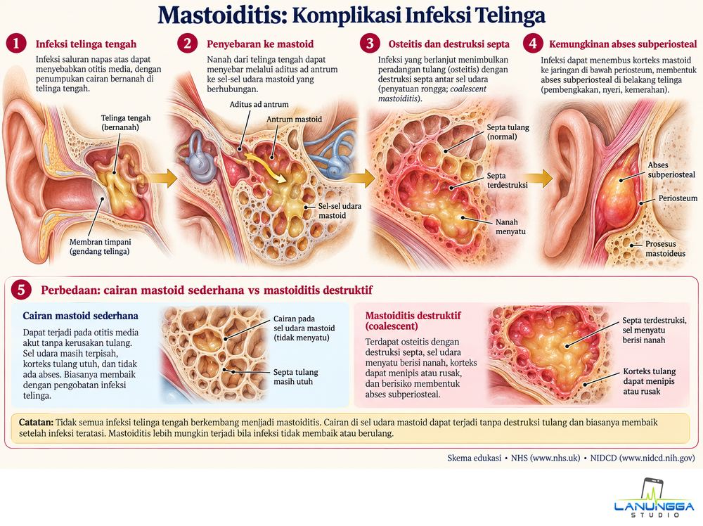 Mastoiditis: Komplikasi Infeksi Telinga