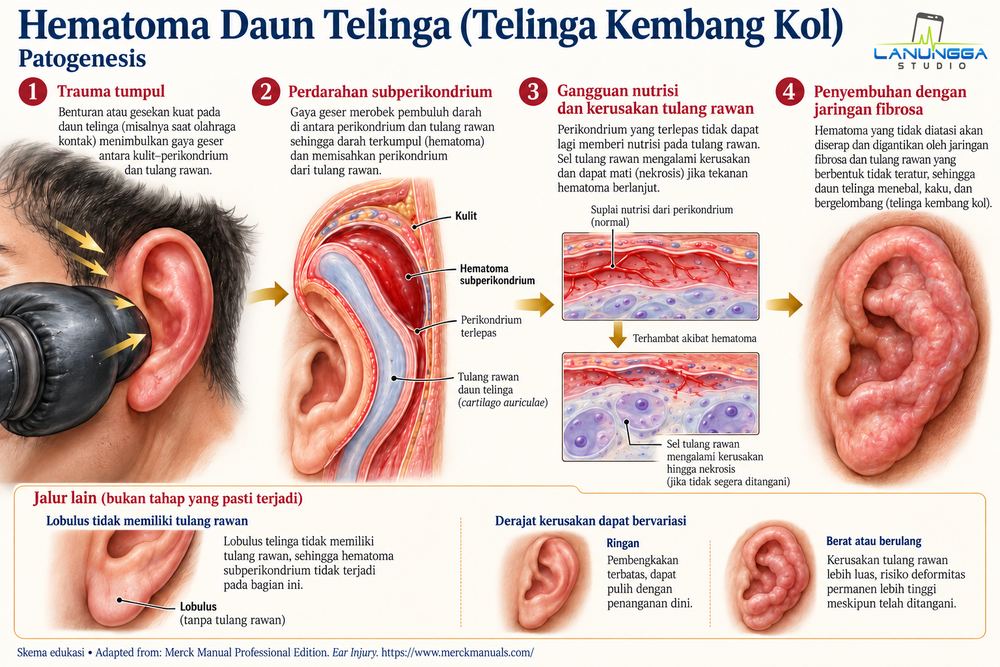 Hematoma Daun Telinga (Telinga Kembang Kol)