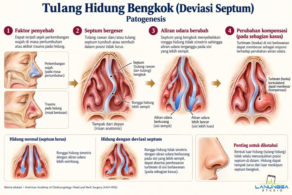 Tulang Hidung Bengkok (Deviasi Septum)