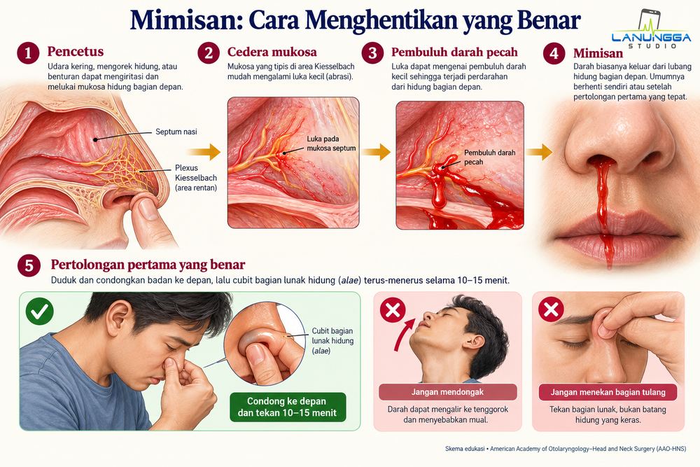 Mimisan: Cara Menghentikan yang Benar