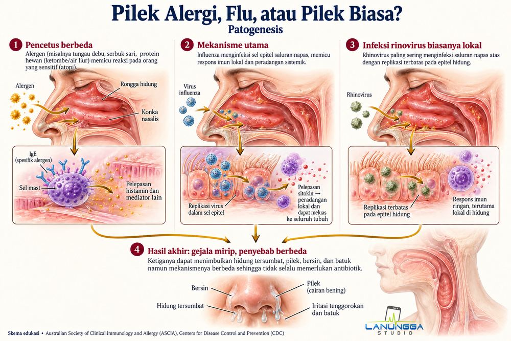 Pilek Alergi, Flu, atau Pilek Biasa?