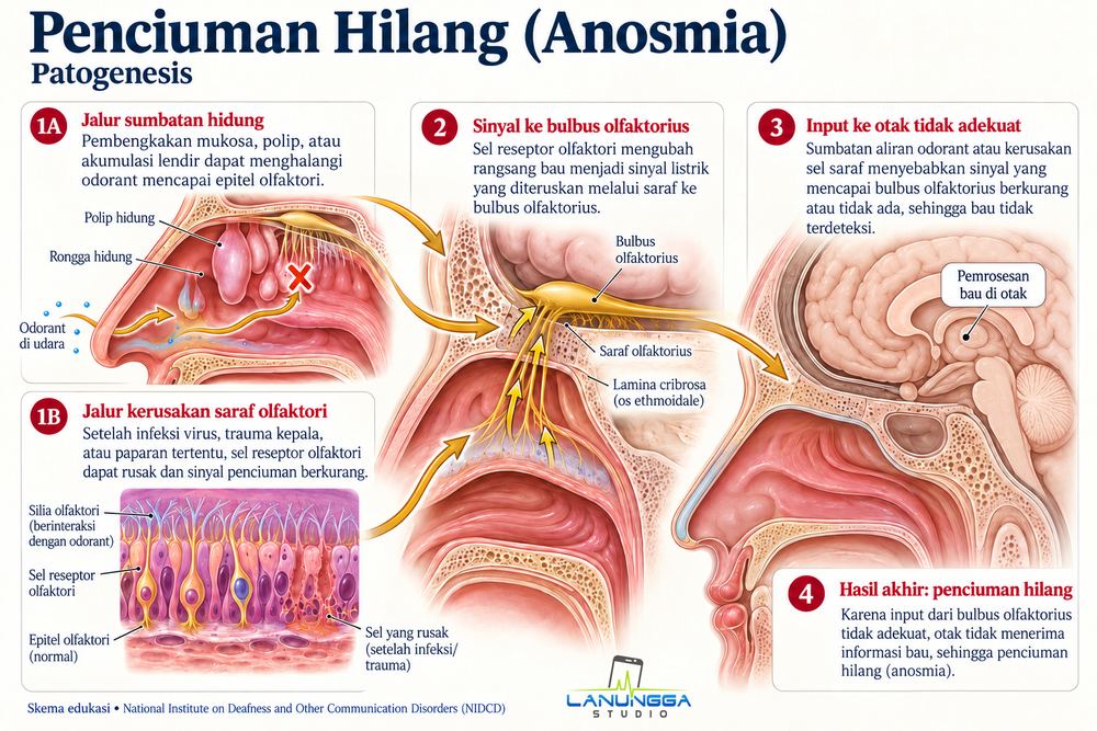 Penciuman Hilang (Anosmia)