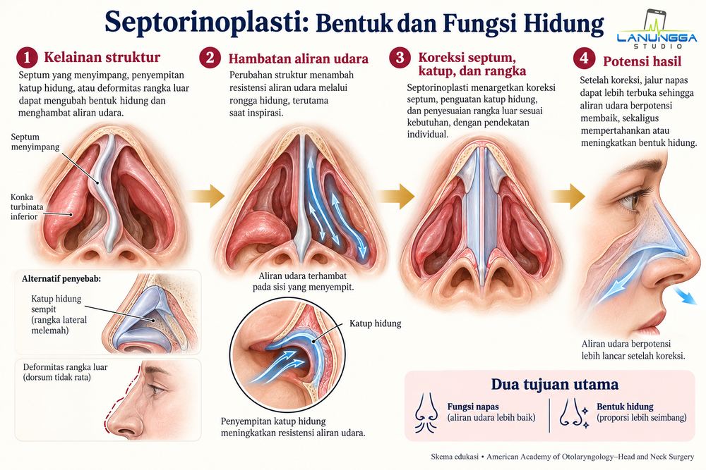 Septorinoplasti: Bentuk dan Fungsi Hidung