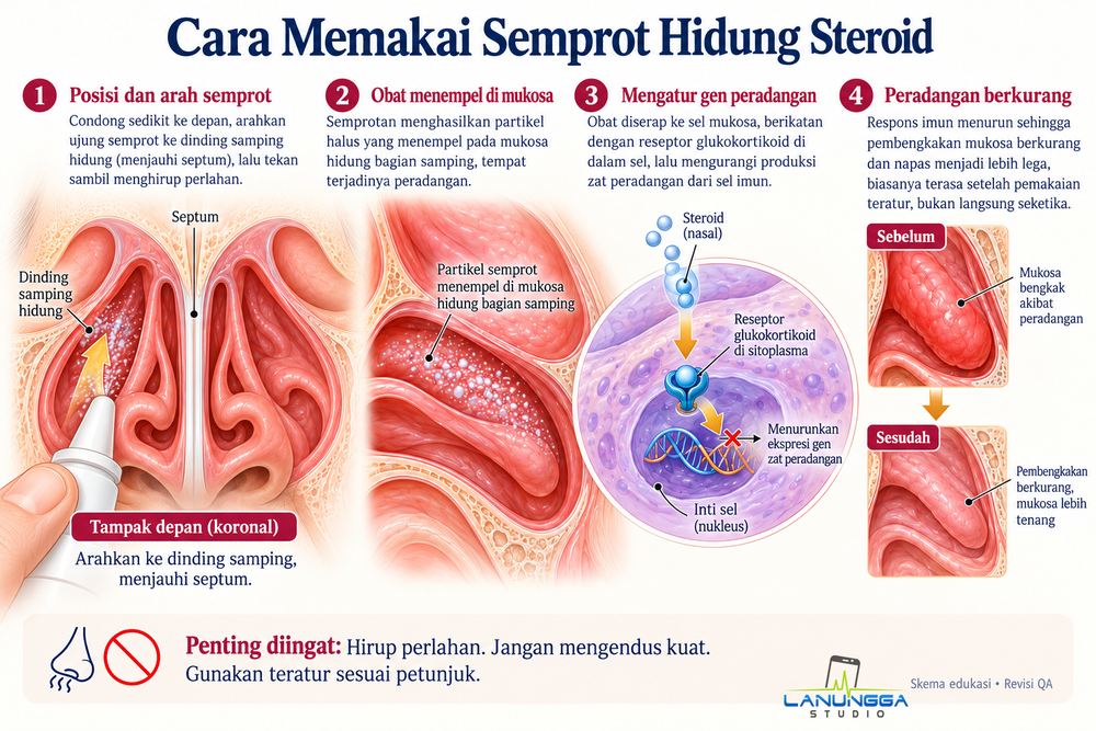 Cara Memakai Semprot Hidung Steroid