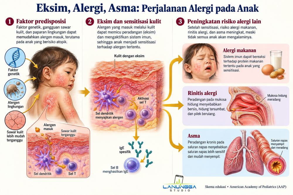Eksim, Alergi, Asma: Perjalanan Alergi pada Anak