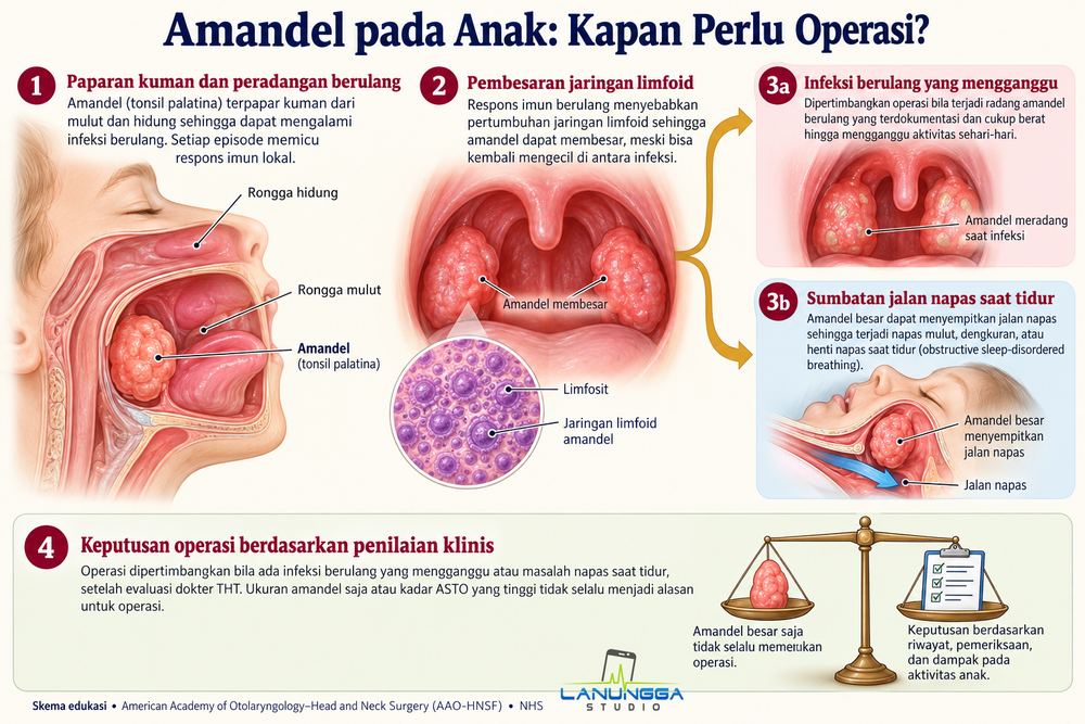 Amandel pada Anak: Kapan Perlu Operasi?