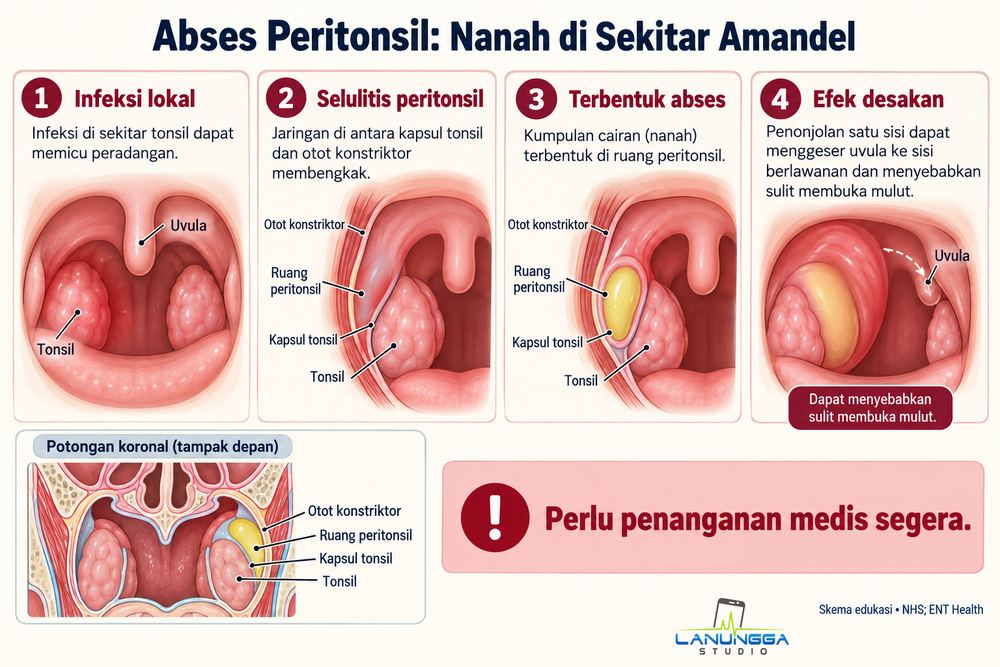 Abses Peritonsil: Nanah di Sekitar Amandel