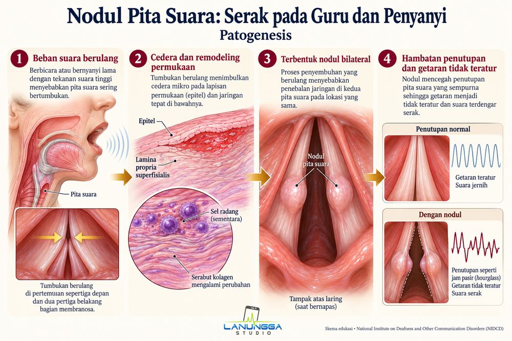 Nodul Pita Suara: Serak pada Guru dan Penyanyi