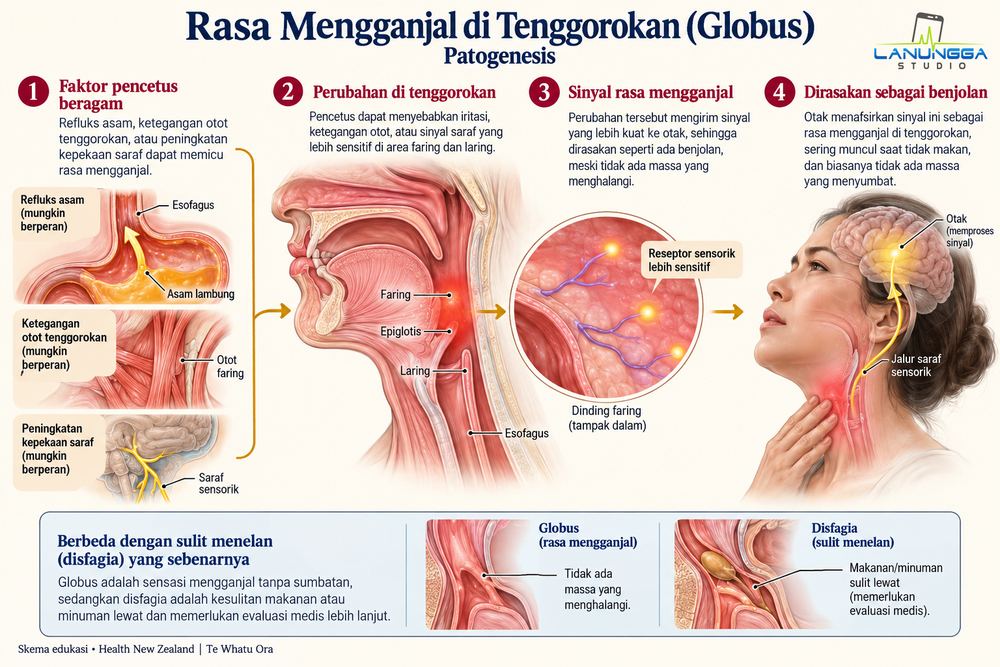 Rasa Mengganjal di Tenggorokan (Globus)
