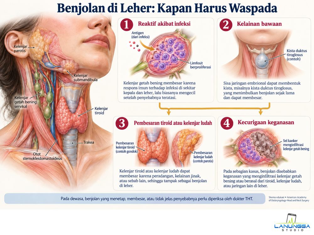 Benjolan di Leher: Kapan Harus Waspada