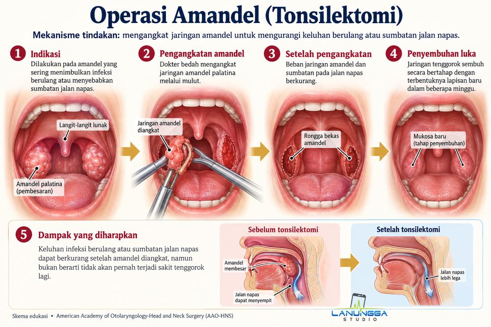 Operasi Amandel (Tonsilektomi)