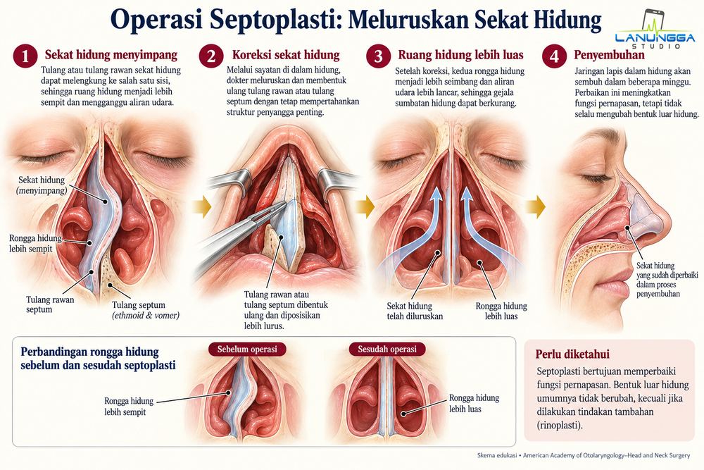 Operasi Septoplasti: Meluruskan Sekat Hidung