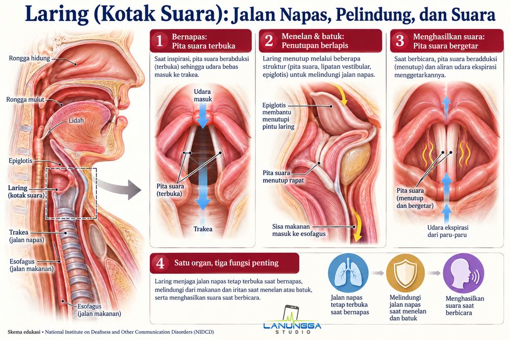 Laring (Kotak Suara): Jalan Napas, Pelindung, dan Suara