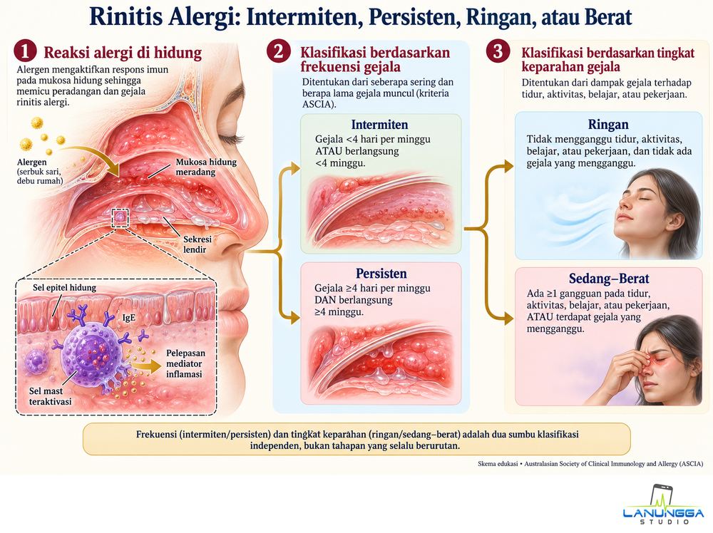 Rinitis Alergi: Intermiten, Persisten, Ringan, atau Berat
