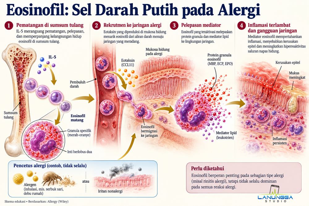 Eosinofil: Sel Darah Putih pada Alergi